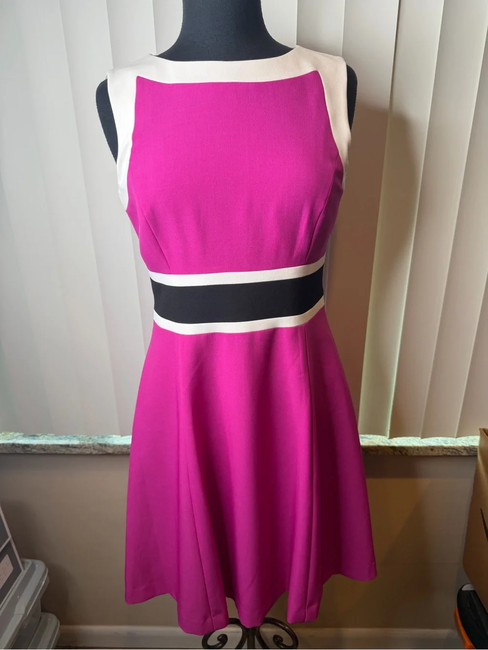 black label by evan picone dress Drape Sz 16 Just Fabulous Consignment Boutique Grab everyones attention with a stunning side ruffle that contours to your curves and adds sultry appeal to any evening event Black Label Evan-Picone Black White